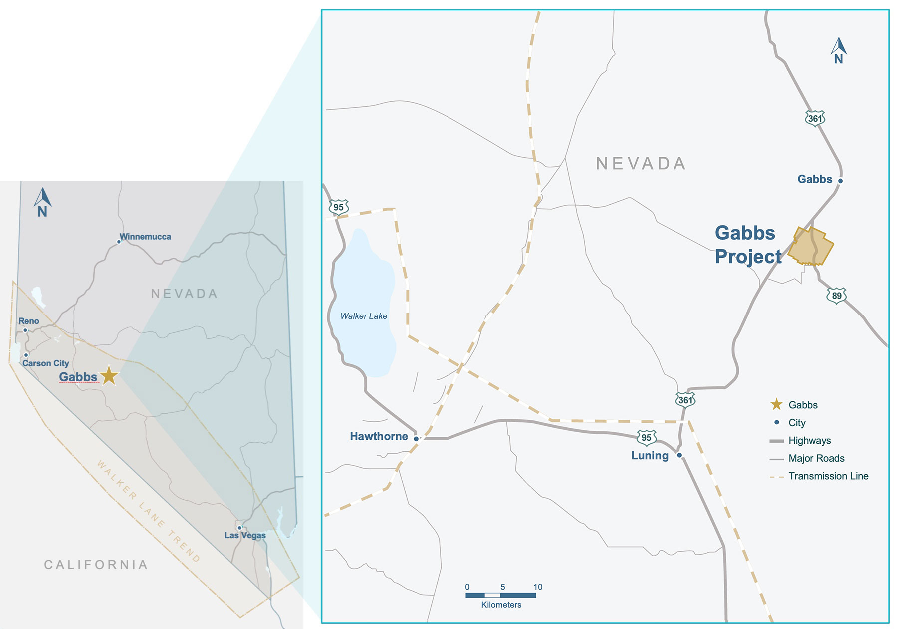 Gabbs Project Map